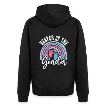 Gardien du genre - Veste à capuche bio Premium Unisexe - noir - Dos - Nico (187cm)