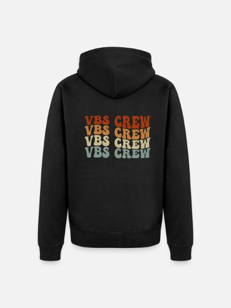 VBS Crew - Unisex Premium Organic Zip Hoodie - black