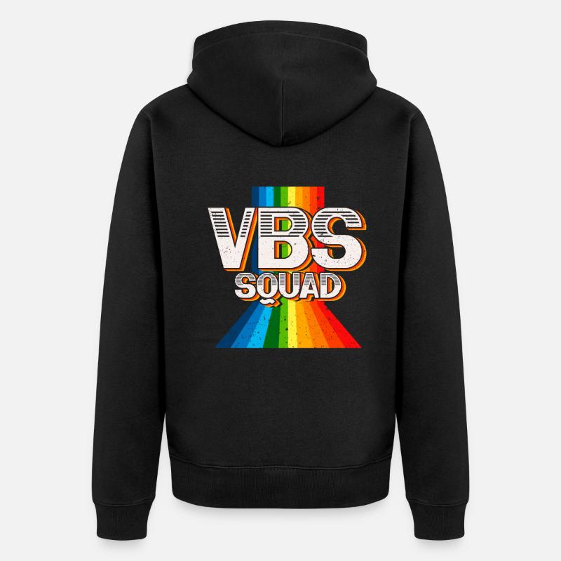 VBS Squad Bibel Shool - Unisex Premium Bio Zip Hoodie - Schwarz