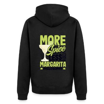 Attenzione Margarita épicée Cocktail Lover’s - Veste à capuche bio Premium Unisexe - noir - Dos - Nico (187cm)