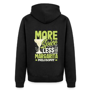 Attenzione Margarita épicée Cocktail Lover’s - Veste à capuche bio Premium Unisexe - noir - Dos - Nico (187cm)