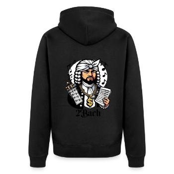 2Bach Drôle Internet Meme Crossover Musique - Veste à capuche bio Premium Unisexe - noir - Dos - Nico (187cm)
