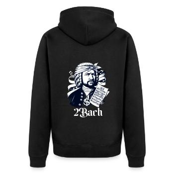 2Bach Drôle Internet Meme Crossover Musique - Veste à capuche bio Premium Unisexe - noir - Dos - Nico (187cm)