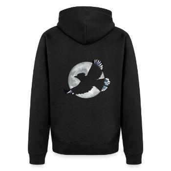 Bird Watching Birder Ornithologist Bird Lover - Unisex Premium Organic Zip Hoodie - black - Back - Nico (187cm)