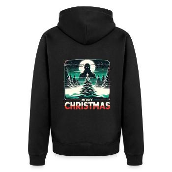 Joyeux Noël Festif Slasher Candy Cane Menace - Veste à capuche bio Premium Unisexe - noir - Dos - Nico (187cm)