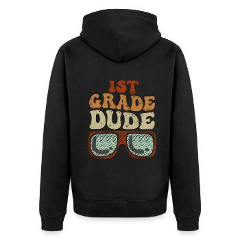 Professeur de maternelle Drôle Étudiant 1er Diplôme - Veste à capuche bio Premium Unisexe - noir - Dos - Nico (187cm)