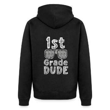Professeur de maternelle Drôle Étudiant 1er Diplôme - Veste à capuche bio Premium Unisexe - noir - Dos - Nico (187cm)