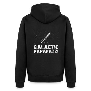 Space Photography Stargazing Telescope Astronomy - Unisex Premium Organic Zip Hoodie - black - Back - Nico (187cm)