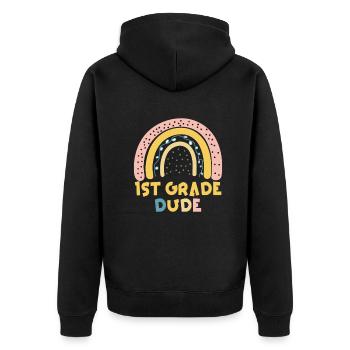 Professeur de maternelle Drôle Étudiant 1er Diplôme - Veste à capuche bio Premium Unisexe - noir - Dos - Nico (187cm)