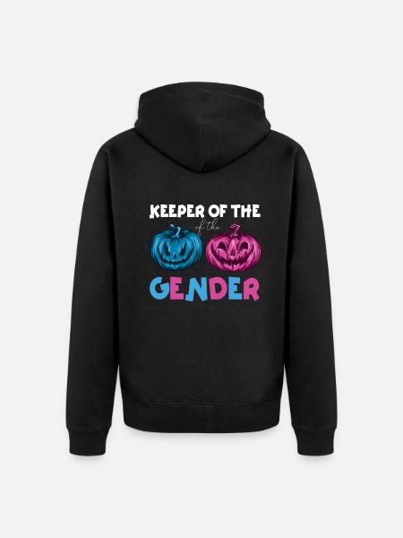 Keeper Of The Gender - Unisex Premium Organic Zip Hoodie - black