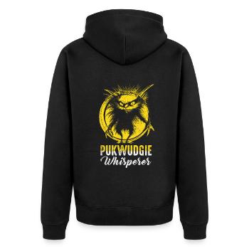 Pukwudgie Cryptide Mythes folkloriques - Veste à capuche bio Premium Unisexe - noir - Dos - Nico (187cm)