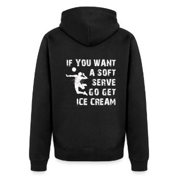 Si vous voulez une portion molle, procurez-vous de la crème glacée - Veste à capuche bio Premium Unisexe - noir - Dos - Nico (187cm)