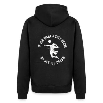Si vous voulez une portion molle, procurez-vous de la crème glacée - Veste à capuche bio Premium Unisexe - noir - Dos - Nico (187cm)