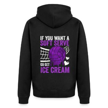 Si vous voulez une portion molle, procurez-vous de la crème glacée - Veste à capuche bio Premium Unisexe - noir - Dos - Nico (187cm)