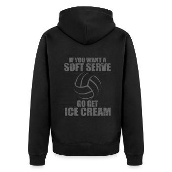 Si vous voulez une portion molle, procurez-vous de la crème glacée - Veste à capuche bio Premium Unisexe - noir - Dos - Nico (187cm)