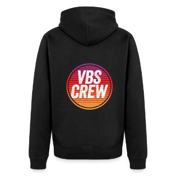 VBS Colorful Bible Vacation School Love - Unisex Premium Organic Zip Hoodie - black - Back - Nico (187cm)
