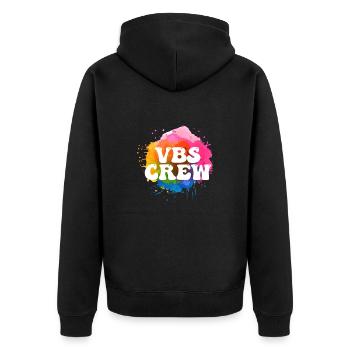 VBS Colorful Bible Vacation School Love - Unisex Premium Organic Zip Hoodie - black - Back - Nico (187cm)