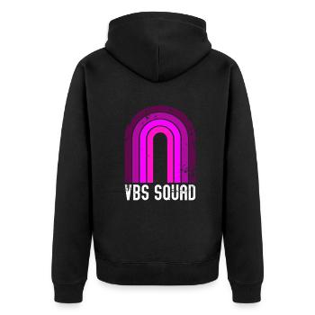 VBS Summer Love Squad Christian Bible - Unisex Premium Organic Zip Hoodie - black - Back - Nico (187cm)