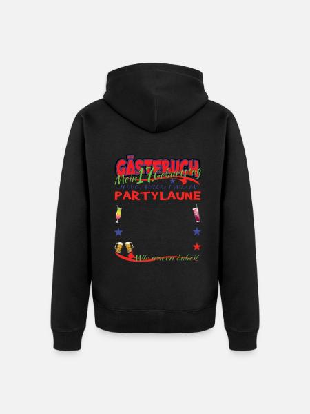 17th Birthday Girl & Boy Guestbook - Unisex Premium Organic Zip Hoodie - 