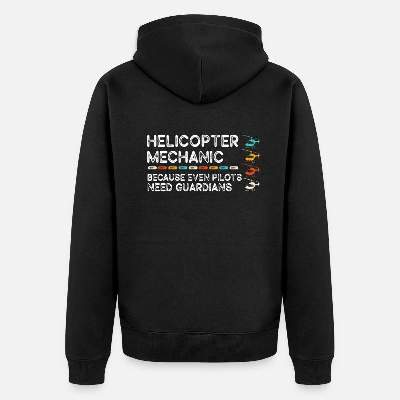 Mécanicien d’hélicoptère Guardian Pride - Veste à capuche bio Premium Unisexe - noir