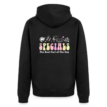 Spéciaux La meilleure partie de la journée - Veste à capuche bio Premium Unisexe - noir - Dos - Nico (187cm)