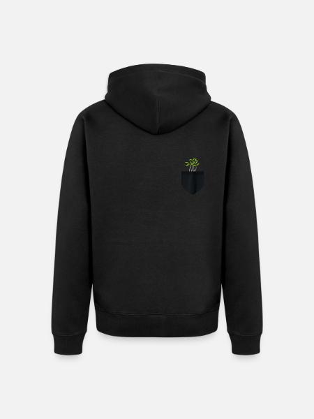 Urban Gardener Men Women Microgreens - Unisex Premium Organic Zip Hoodie - black