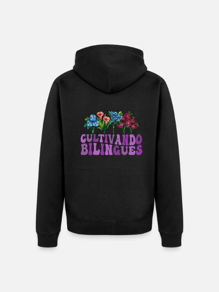 Cultivando Bilingües Spanish Teacher - Unisex Premium Organic Zip Hoodie - black