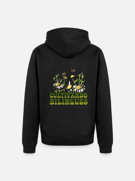 Cultivando Bilingües Spanish Teacher - Unisex Premium Organic Zip Hoodie - black