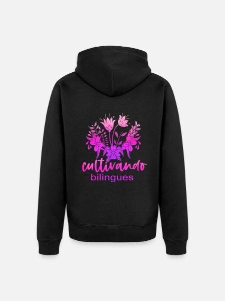 Cultivando Bilingües Spanish Teacher - Unisex Premium Organic Zip Hoodie - black