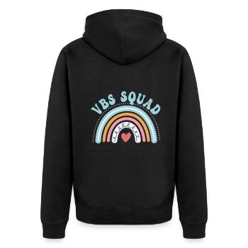 Vbs Crew Love Summer Bible School - Unisex Premium Organic Zip Hoodie - black - Back - Nico (187cm)