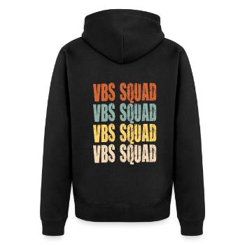 Vbs Crew Love Summer Bible School - Unisex Premium Organic Zip Hoodie - black - Back - Nico (187cm)