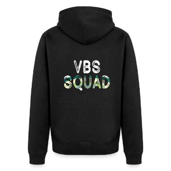 Vbs Crew Love Summer Bible School - Unisex Premium Organic Zip Hoodie - black - Back - Nico (187cm)