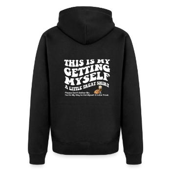 Dessert crémeux au sundae Ne me dérangez pas - Veste à capuche bio Premium Unisexe - noir - Dos - Nico (187cm)