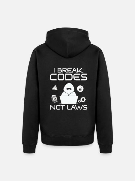 Ethical Hacker Cybersecurity Expertise - Unisex Premium Organic Zip Hoodie - black