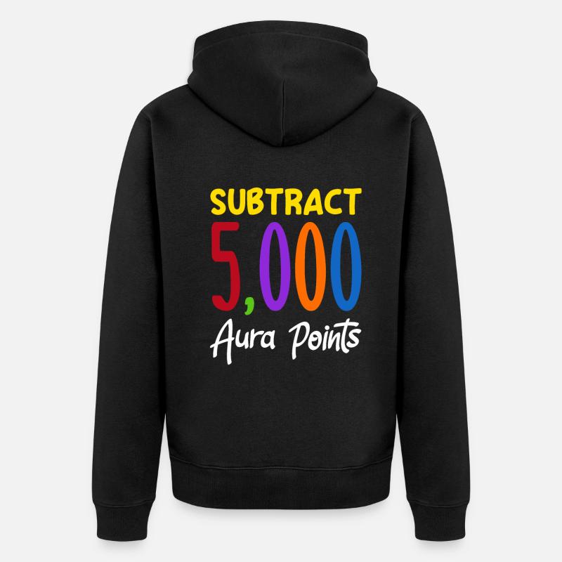 Soustrayez 5 000 points d’aura Trendy Viral - Veste à capuche bio Premium Unisexe - noir