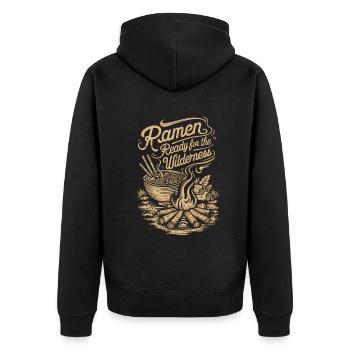 Camping Amateurs de Ramen - Veste à capuche bio Premium Unisexe - noir - Dos - Nico (187cm)