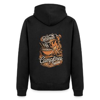 Camping Amateurs de Ramen - Veste à capuche bio Premium Unisexe - noir - Dos - Nico (187cm)