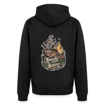 Camping Amateurs de Ramen - Veste à capuche bio Premium Unisexe - noir - Dos - Nico (187cm)