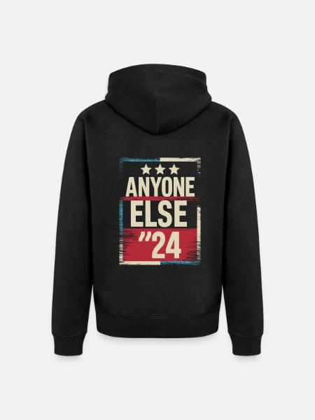 Anyone Else Election 2024 - Unisex Premium Organic Zip Hoodie - black