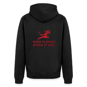 Arnis Eskrima Kali Filipino FMA Stick - Veste à capuche bio Premium Unisexe - noir - Dos - Nico (187cm)