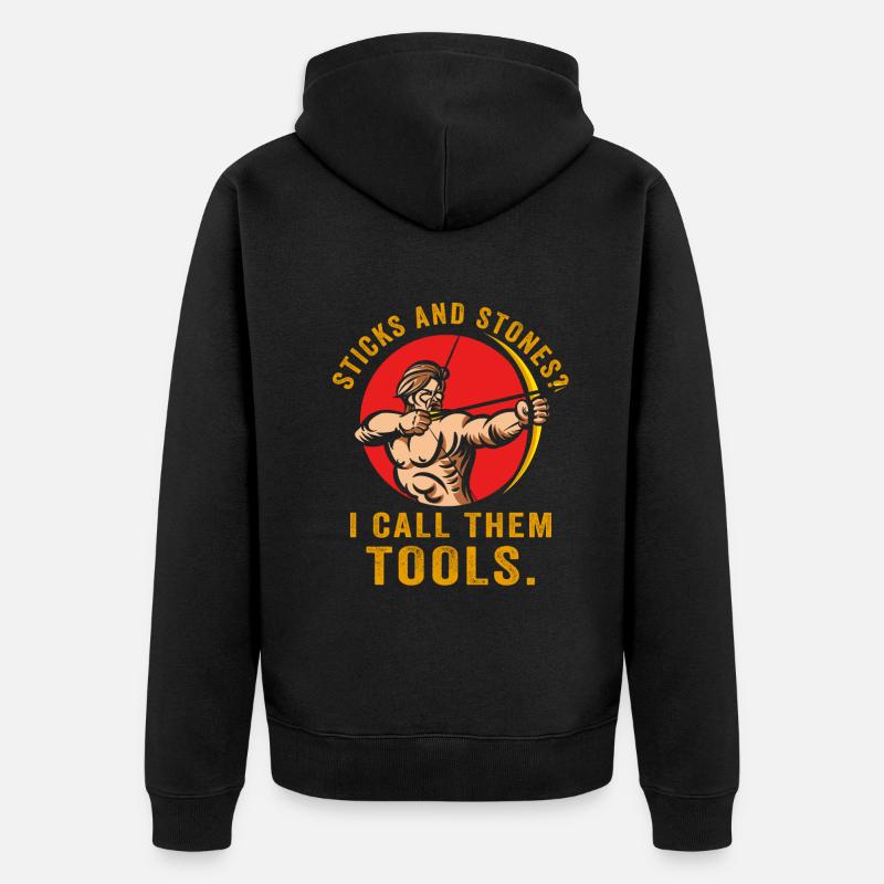 Arnis Eskrima Kali Art philippin - Veste à capuche bio Premium Unisexe - noir