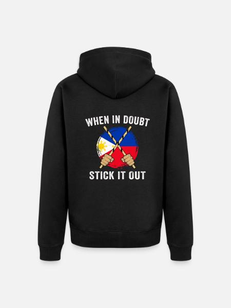 Arnis Eskrima Kali Filipino FMA - Unisex Premium Organic Zip Hoodie - black