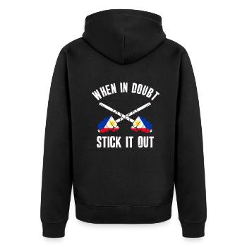 Arnis Eskrima Kali Filipino FMA - Veste à capuche bio Premium Unisexe - noir - Dos - Nico (187cm)