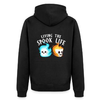 Vivre la vie fantôme Spook Life Appât - Veste à capuche bio Premium Unisexe - noir - Dos - Nico (187cm)
