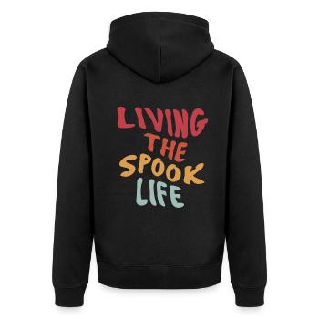 Vivre la vie fantôme Spook Life Appât - Veste à capuche bio Premium Unisexe - noir - Dos - Nico (187cm)