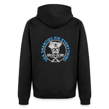 marin meme bateau pirate navigation océanique - Veste à capuche bio Premium Unisexe - noir - Dos - Nico (187cm)