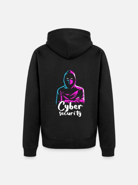 Ethical Hacker Cybersecurity Expertise - Unisex Premium Organic Zip Hoodie - black