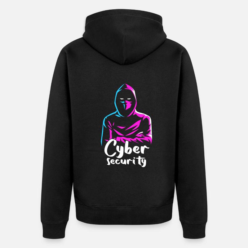 Ethical Hacker Cybersecurity Expertise - Unisex Premium Organic Zip Hoodie - black