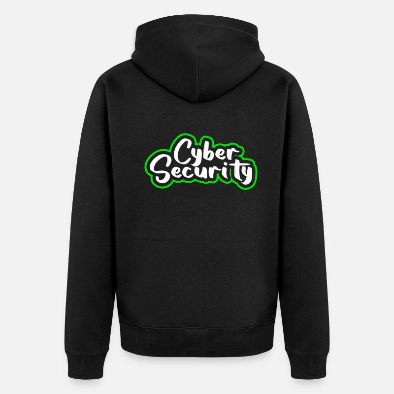 Ethical Hacker Cybersecurity Expertise - Unisex Premium Organic Zip Hoodie - black
