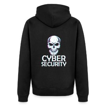 Expertise en cybersécurité de hackers éthiques - Veste à capuche bio Premium Unisexe - noir - Dos - Nico (187cm)